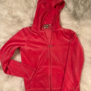 Juicy Couture velour zip up hoodie